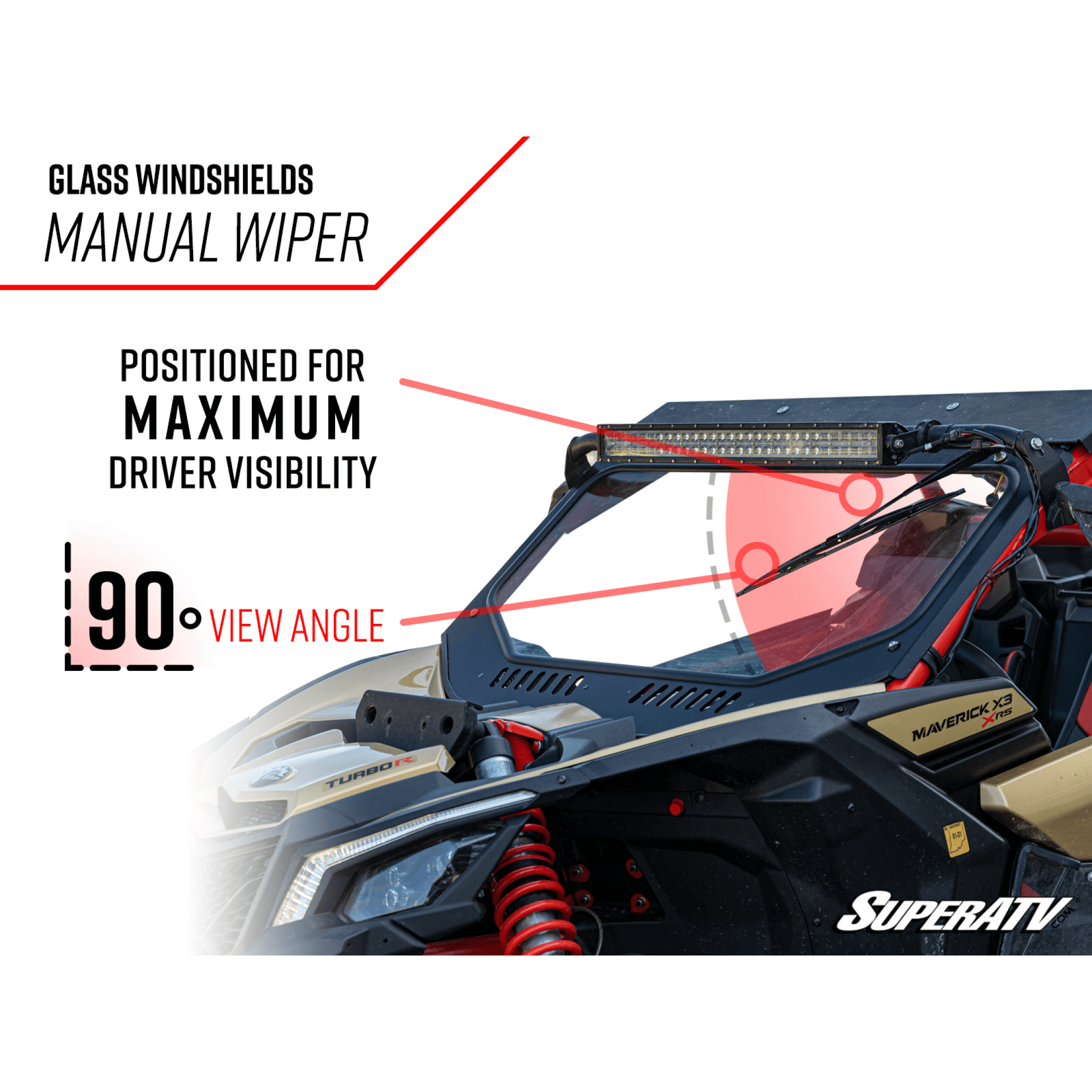 CanAm Commander Glass Windshield Grayson Motorsports