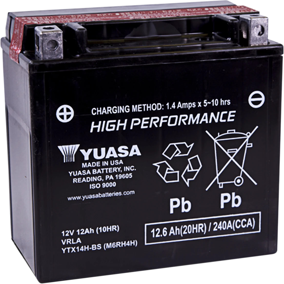 YUASA High Performance AGM Maintenance-Free Battery