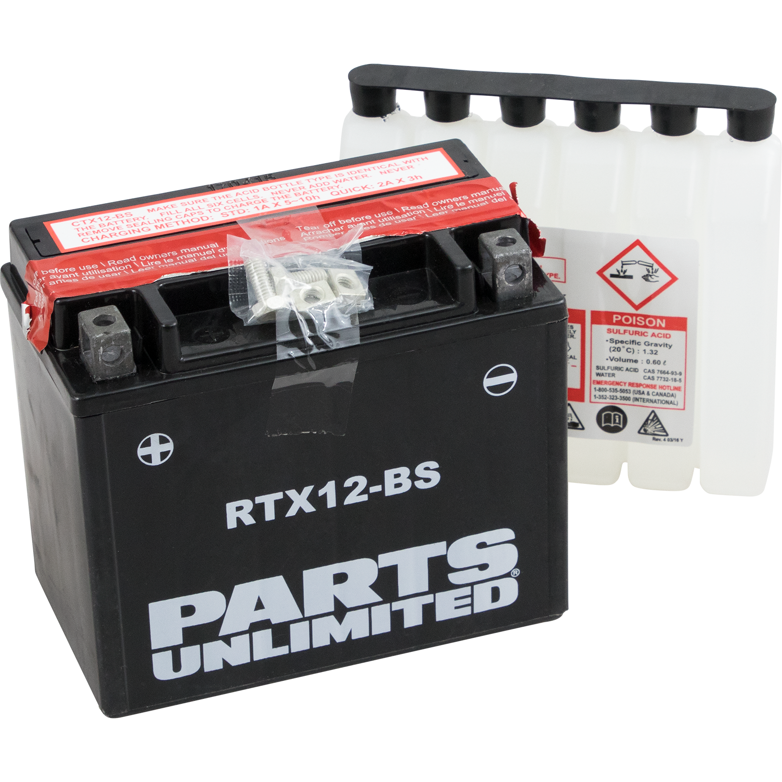 PARTS UNLIMITED AGM Maintenance-Free Battery