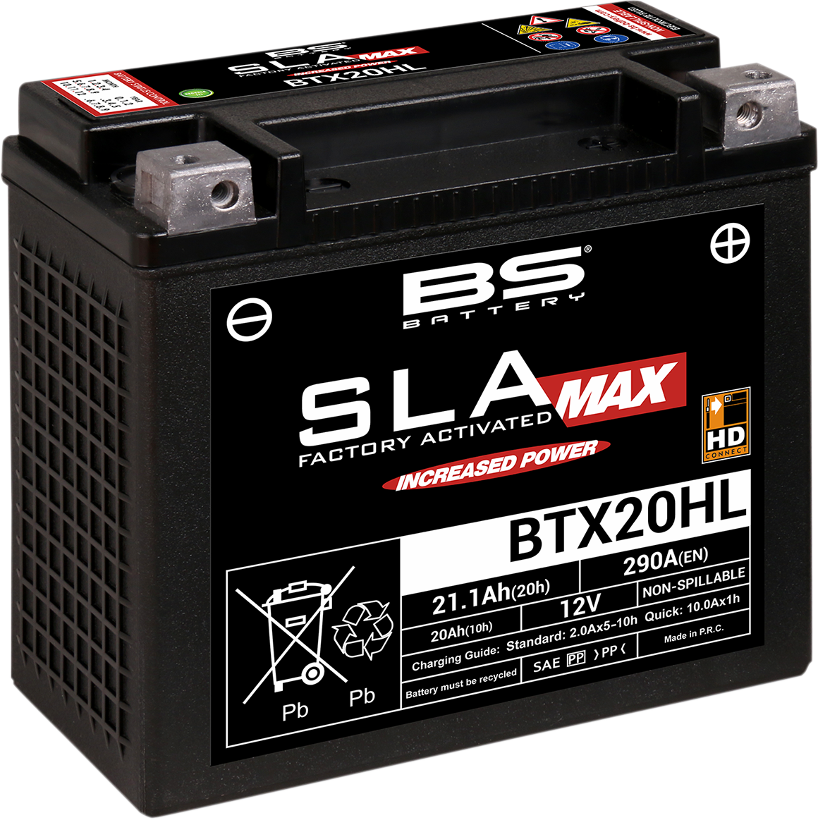 BS BATTERY SLA MAX Factory- Activated AGM Maintenance-Free Battery
