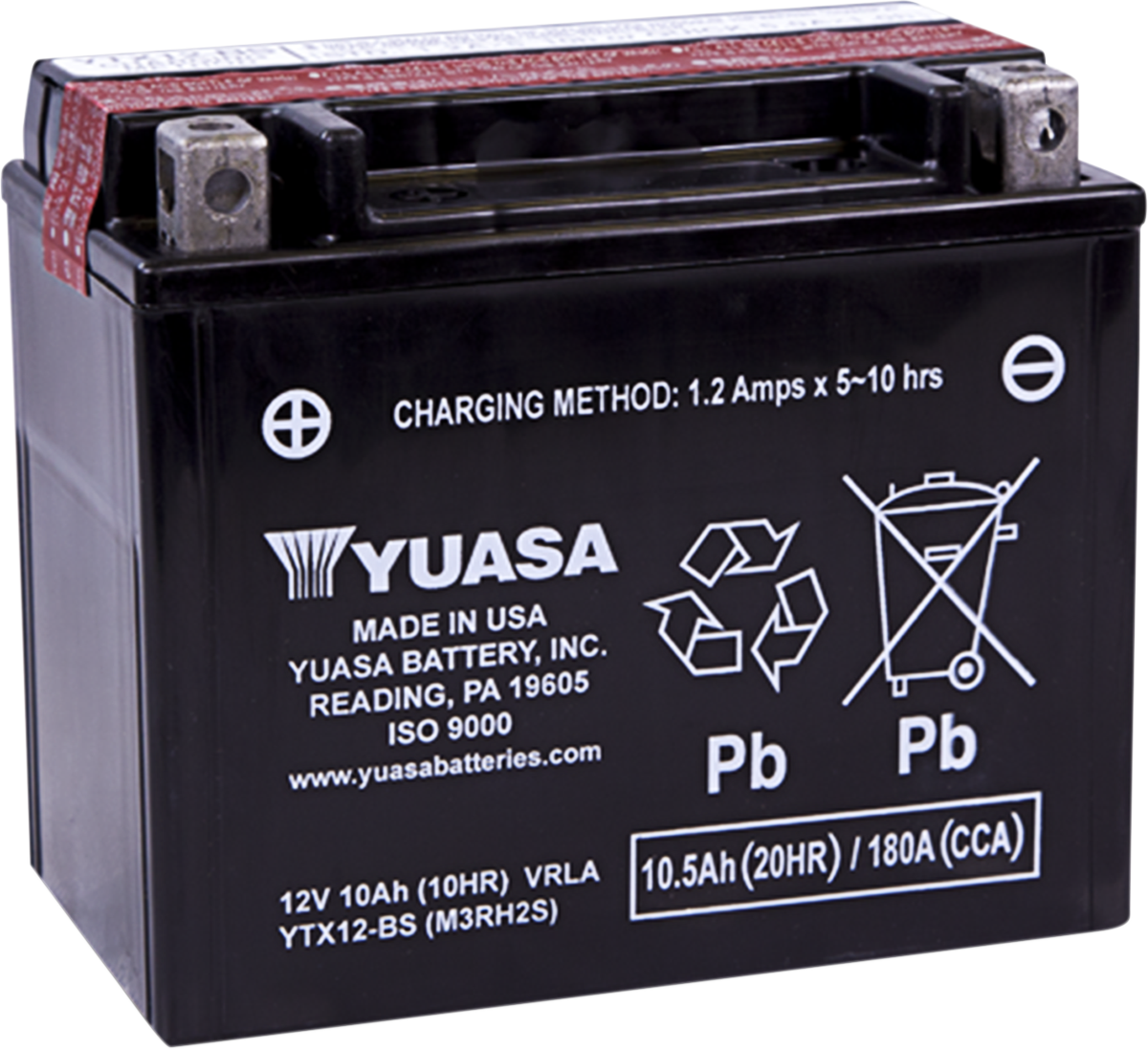 YUASA AGM Maintenance-Free Battery